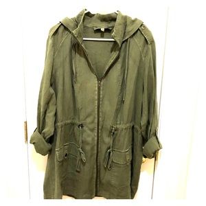 Torrid lightweight army green utility jacket